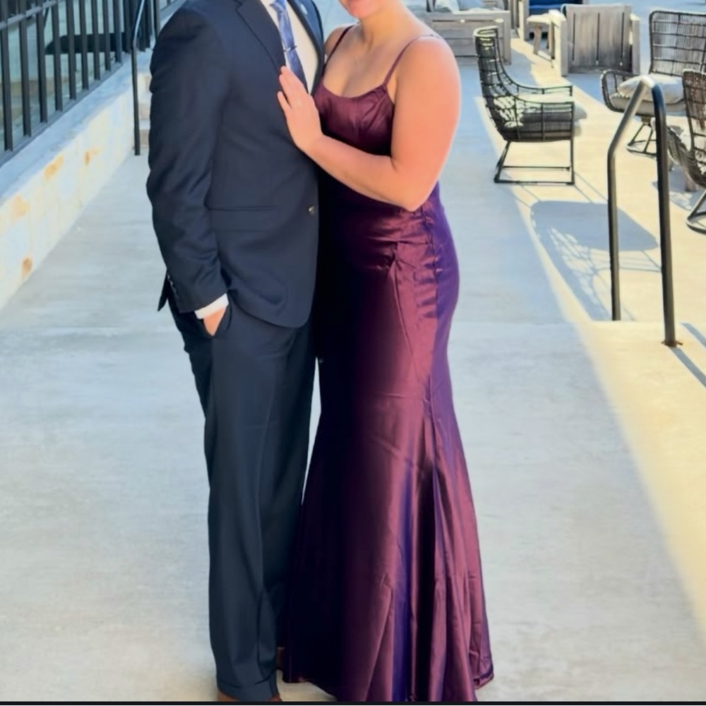 OPEN TO OFFERS!! Elegant Purple Satin Gown